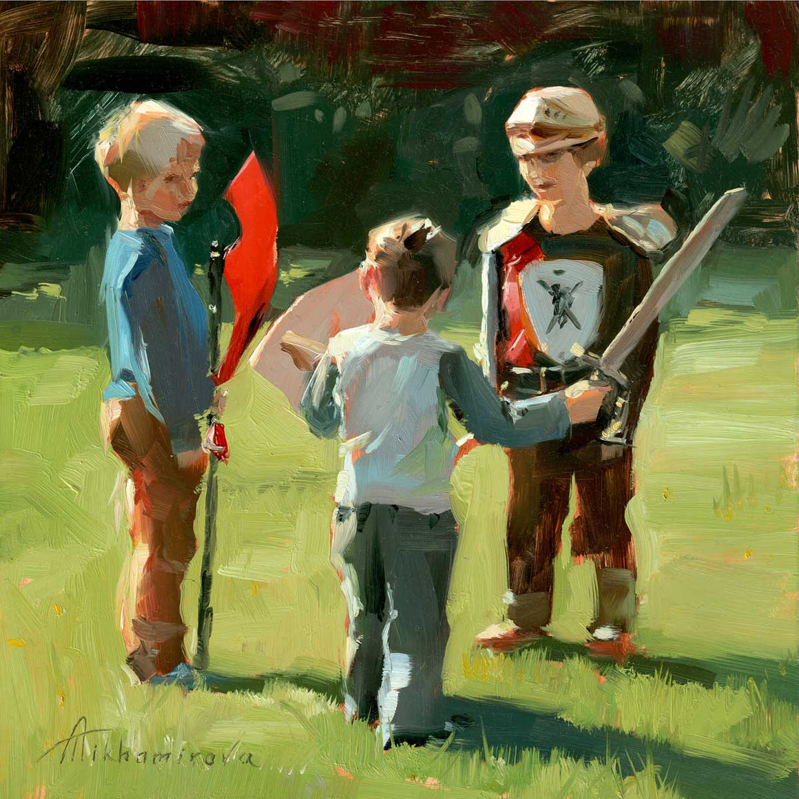 Just off the Easel