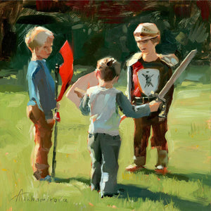 Just off the Easel