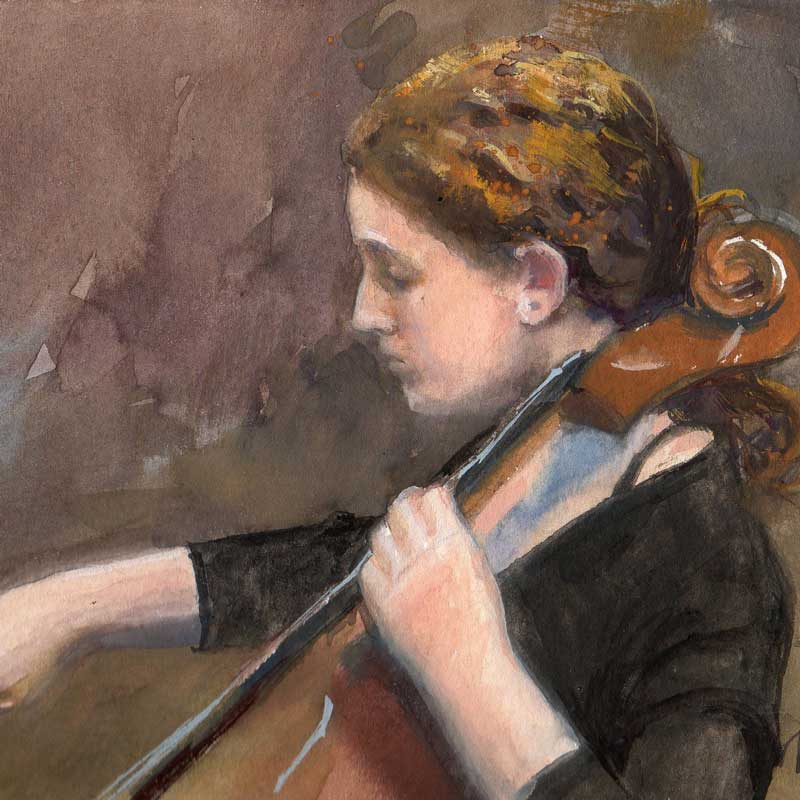 Portrait of the Cellist