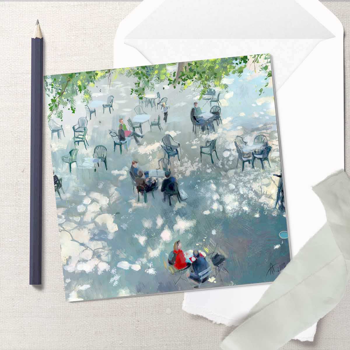 Tide Tables Cafe in Richmond - Greeting card