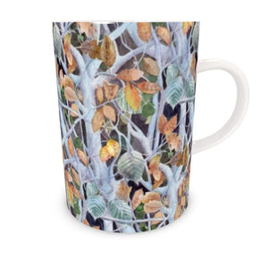 Frozen Leaves Bone China Mug