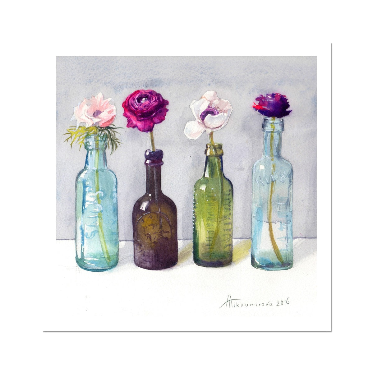 Flower Parade Paper Print