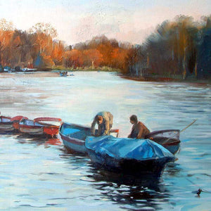 Boatmen Near Richmond Bridge