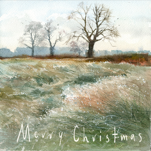 Bushy Park on a Cold Morning - Christmas Greeting card