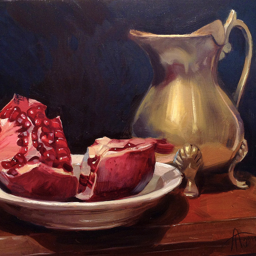 Pomegranate and a Brass Jug