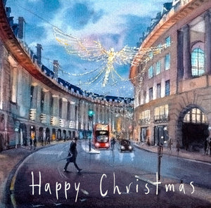 Christmas Lights on Regent Street - Christmas Greeting card