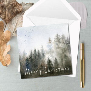 Misty Forest - Christmas Greeting card