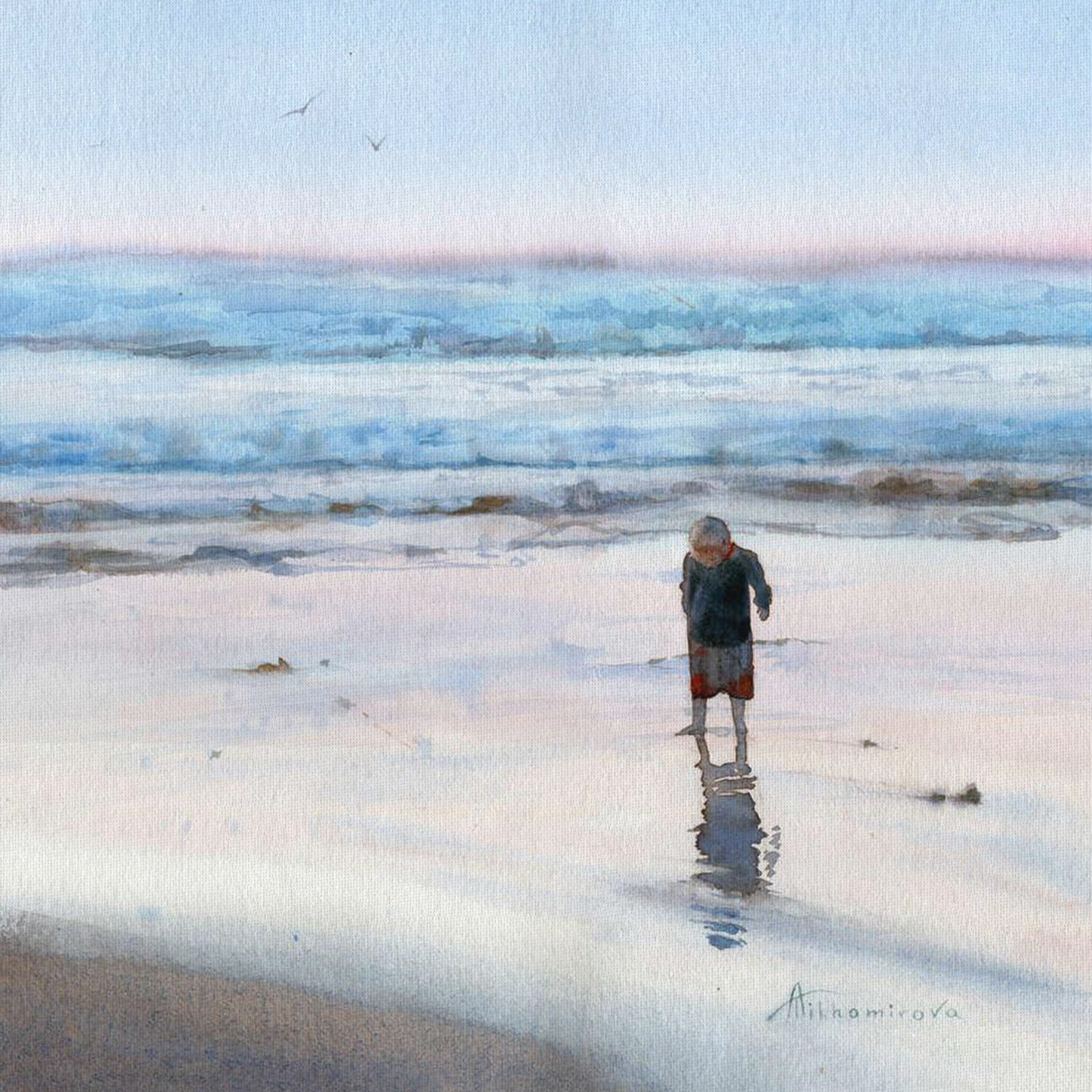Child By The Sea canvas print