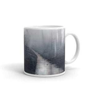Forest Stream at Dawn Custom Printed Mug